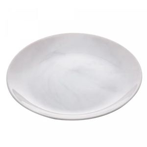 Prato Raso em Vidro Diwali Marble 25cm Luminarc Cinza Claro