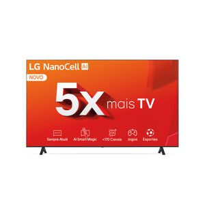 Smart TV 4K 55" LG UHD 55NANO80TSA 2024