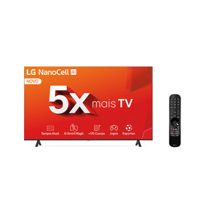 Smart TV 4K 55" LG UHD 55NANO80TSA 2024