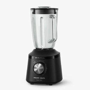 Liquidificador Philips Walita Serie 3000 Turbo Jarra De Vidro 700W Preto HR2272 220V