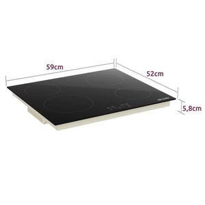 Cooktop Mueller 4 Bocas de Indução com Turbo MCI014BG1 220V