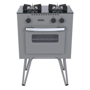 Fogão Portátil 2 Bocas Venax Mini Cook a Gás Grafite