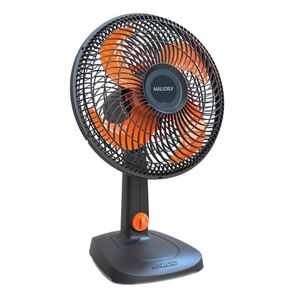 Ventilador Mallory De Mesa Elegance 30cm Preto Laranja 220V