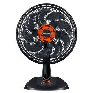 Ventilador De Mesa Max Control Com Controle Preto Laranja 220V