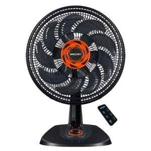 Ventilador De Mesa Max Control Com Controle Preto Laranja 220V