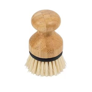Escova De Limpeza Redonda Com Pega De Bambu Oikos:preto
