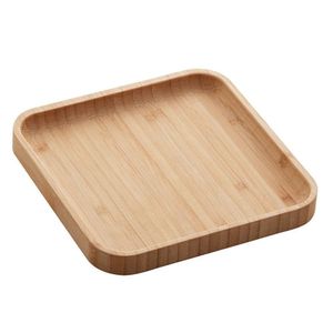 Bandeja De Bambu Square 17x17x1,5cm
