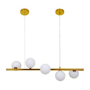 Lustre Pendente Nitrolux Molecular LM-002 Dourado G9 Bivolt