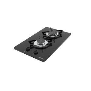 Cooktop à Gás 2 Bocas NDL Vidro Flange Inox Nardelli - Preto