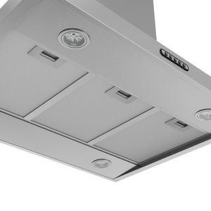 Coifa Ilha Retangular 75cm 3 Velocidades Inox Nardelli - Inox