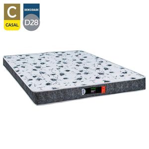 Cama Box Baú Casal + Colchão Ortopédico Resistente Pró D28 Prime Colchões 138x188x60 Preto