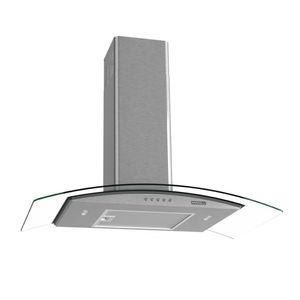 Coifa de Parede Clean Vidro Curvo 80cm 140W Nardelli - Kromanox