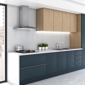 Coifa de Parede Clean Vidro Curvo 60cm 140W Nardelli - Kromanox