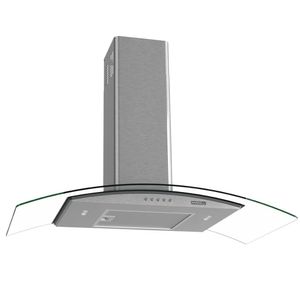 Coifa de Parede Clean Vidro Curvo 90cm 140W Nardelli - Kromanox