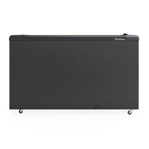 Freezer Plano Vidro Reto Deslizante Ghd400lb Gelopar Expositor 395 Litros All Black Gelopar 220v