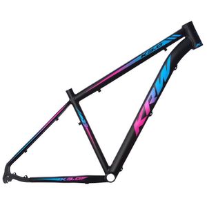 Bicicleta Aro 29 Krw Alumínio 24 Vel Freio A Disco X52 Cor:preto/rosa E Azul;tamanho Quadro:17 Preto/rosa E Azul