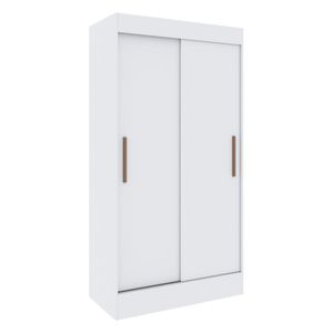 Guarda-Roupa 2 Portas Correr 2 Gavetas Milano Multimóveis CR4143 Branco