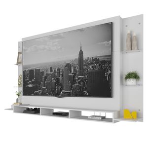 Painel com Suporte TV até 75" Web Multimóveis MP1049 Branco