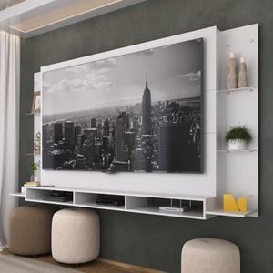 Painel com Suporte TV até 75" Web Multimóveis MP1049 Branco