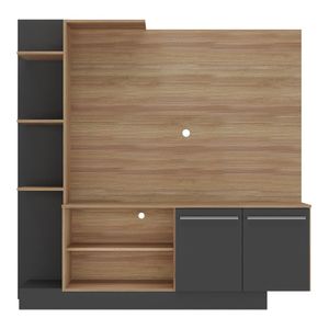 Estante Home Theater com Suporte P/TV até 55'' Denver Multimóveis Duna/Preto
