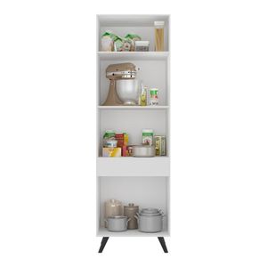 Paneleiro 2 Portas Veneza Multimóveis MP3739.964 Branco/Preto