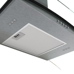 Coifa de Parede Clean Vidro Curvo 80cm 140W Nardelli - Kromanox