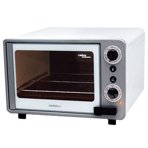 Forno Elétrico 45 Litros Grill Calábria Nardelli - Branco com Cinza