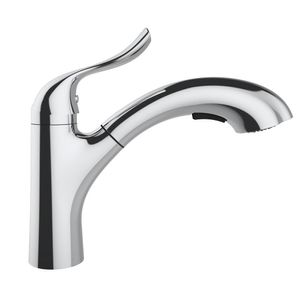 Torneira AREMC10 Misturador de Cozinha 2 Jatos com Bica Móvel e Retrátil Cromado - Inox