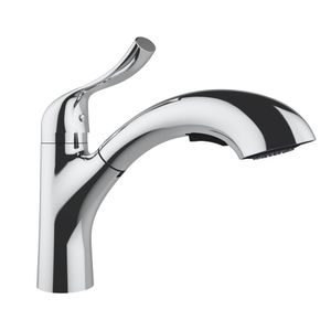 Torneira AREMC10 Misturador de Cozinha 2 Jatos com Bica Móvel e Retrátil Cromado - Inox