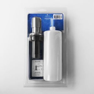 Dosador Detergente Sabão Líquido Inox Escovado Bancada DS01AE - Prata