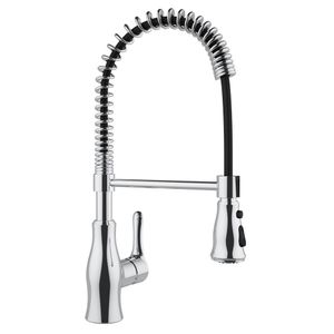 Torneira AREMC03 Misturador de Cozinha 2 Jatos com Bica Móvel e Retrátil Cromado - Inox