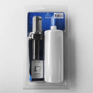 Dosador Detergente Sabão Líquido Inox Cromado Bancada DS02AB - Branco