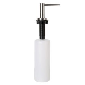 Dosador Detergente Sabão Líquido Inox Escovado Bancada DS02AE - Branco/Branco