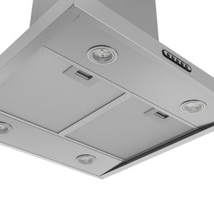 Coifa Ilha Retangular 60cm 3 velocidades Inox Nardelli - Inox
