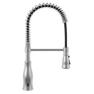 Torneira AREMC03 Misturador De Cozinha Com Sensor 2 Jatos Com Bica Móvel e Retrátil Escovado - Aço Escovado