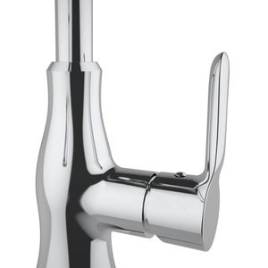Torneira AREMC03 Misturador De Cozinha com Sensor 2 Jatos com Bica Móvel e Retrátil Cromado - Inox