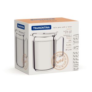 Bule Tramontina para Café e Leite em Aço Inox 7,1 cm 260 ml