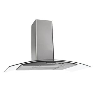 Coifa De Parede 90cm Vidro Curvo Duto Slim Fogatti - Inox