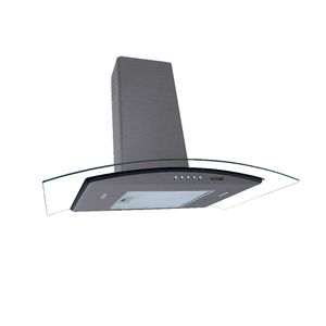 Coifa Fogatti de Parede Clean Vidro Curvo Kromanox 70cm - Kromanox