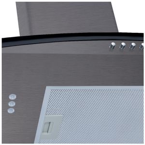 Coifa Fogatti de Parede Clean Vidro Curvo Kromanox 60cm - Kromanox
