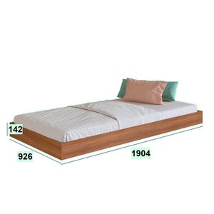 Cama Auxiliar Yuma Solteiro Art In Móveis - Nogal