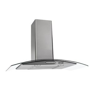 Coifa De Parede 80cm Vidro Curvo Duto Slim Fogatti - Inox