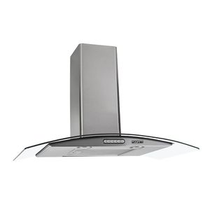 Coifa De Parede 75cm Vidro Curvo Duto Slim Fogatti - Inox