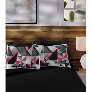 Jogo de Cama Casal Estampado 3pçs Vivaldi Preto