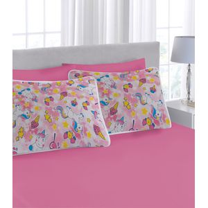 Jogo de Cama Casal Aqua Fun Vivaldi Rosa