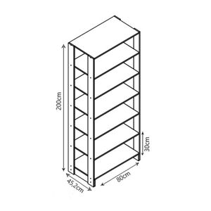 Smart Closet Yes Com Cabideiro e 9 Prateleiras Nova Mobile - Montana