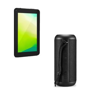 Combo High Tech - Tablet 7 Polegadas Android 11 Mirage Preto e Caixa de Som Mega TWS Bluetooth 30W RMS Preta Multilaser - SP348K