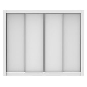 Guarda Roupa Casal Montana Branco 4 Portas de Correr Madesa