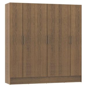 Guarda-Roupa Casal VIP 6 Portas Batentes Rustic Madesa