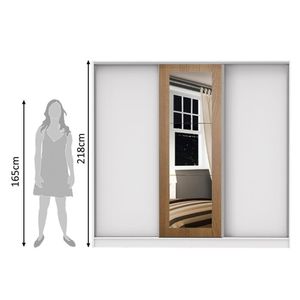 Guarda Roupa Casal 100%Mdf Madesa Eros 3 Portas BR/BR/rustic